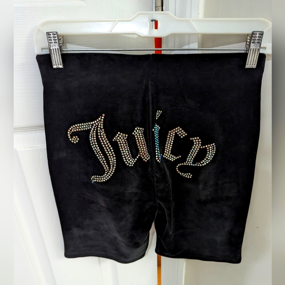 JUICY COUTURE Bling Velour Biker Shorts - Picture 2 of 6